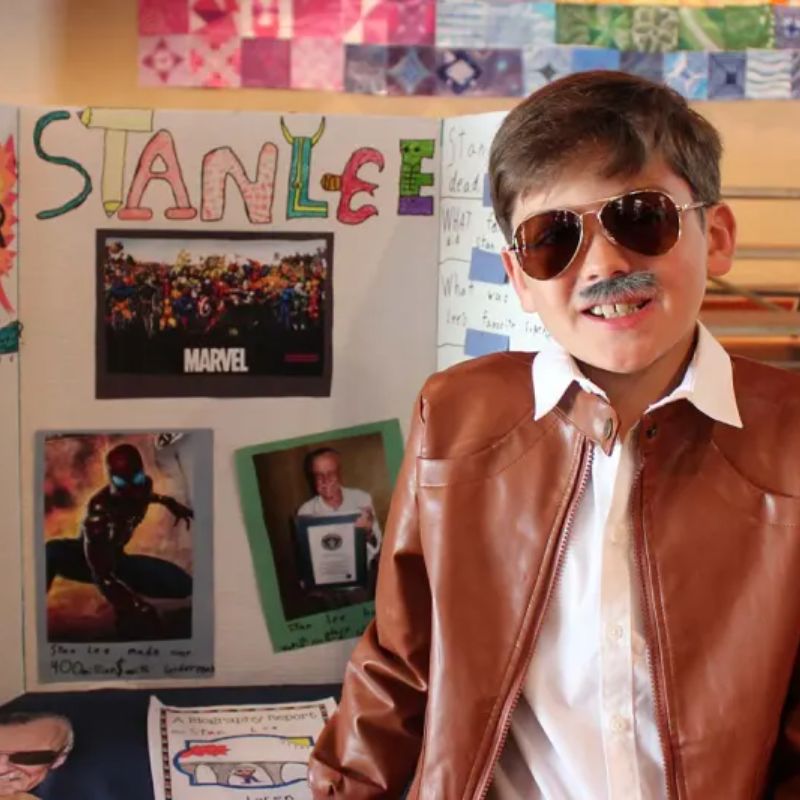 Third-graders share stories of important people at Biography Day