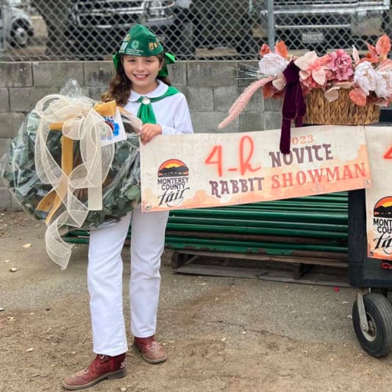 4-H fifth-grader sweeps youth rabbit show at Monterey County Fair