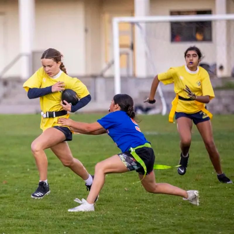 Girls flag football, basketball go undefeated