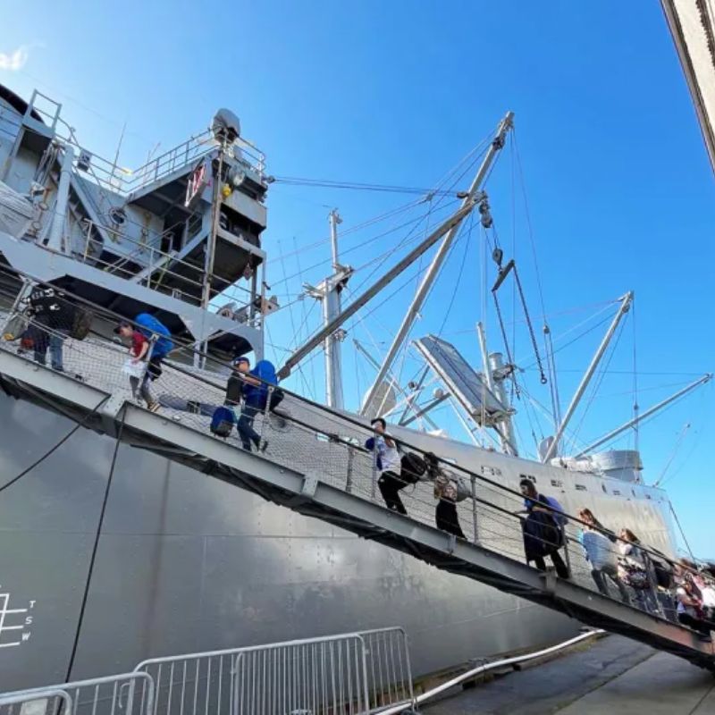 Fifth graders experience naval life on San Francisco trip
